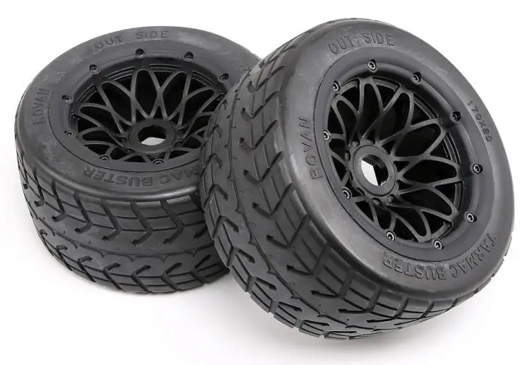 TARMAC BUSTER Front & Rear On Road Wheel and Tire Thicken Tyre for 1/5 Scale HPI KM Rovan BAJA 5B SS