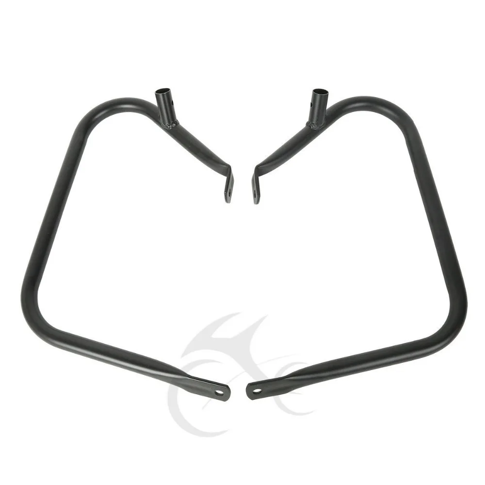 Motorcycle Saddlebag Bags Steel Guard Bracket For Harley Touring Road King Electra Glide Road Glide 1997-2013