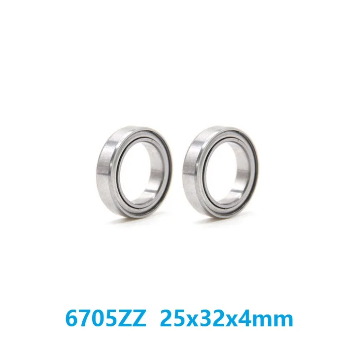 

100pcs/lot 6705ZZ 6705 ZZ 6705Z 25x32x4mm Thin Tube Deep Groove Ball Bearing 25*32*4mm