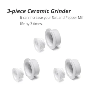 Wood ceramic grinders of salt and pepper (conical ceramics) 10 Main Sales Paste Paste - №8