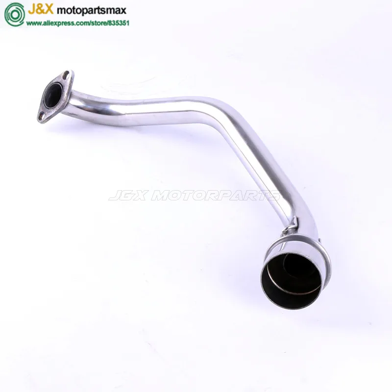 Motorcycle Modified Scooter GY6 125cc 150cc Contact Middle Pipe Muffler Exhaust Fit 157qmj 152qmi 4 Stroke Engine Slip On