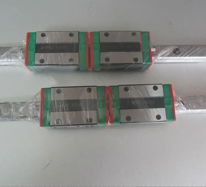 2pcs 100% original HIWIN linear guide rail EGR20 -L 2000mm + 4pcs EGH20CA linear block for CNC router