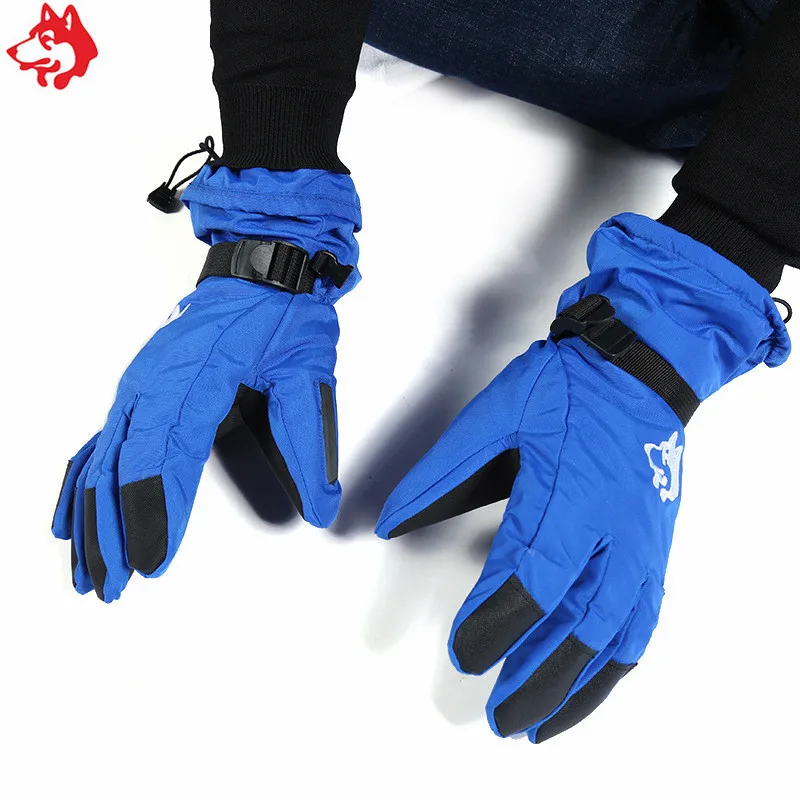 waterproof wrist-protector hiking climbing glove winter cold-resistant outdoor sports mitten snow-scraper thickened ski gloves