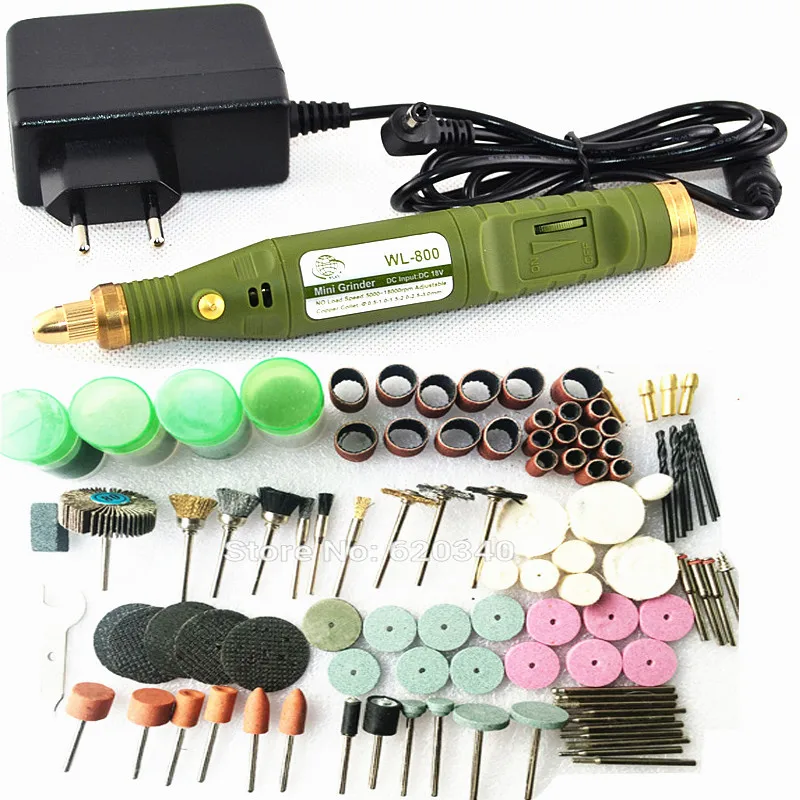 Free Shipping electric mini drill +161pcs grinding accessories + adapter Multifunction Engraving machine Electric tool set kit