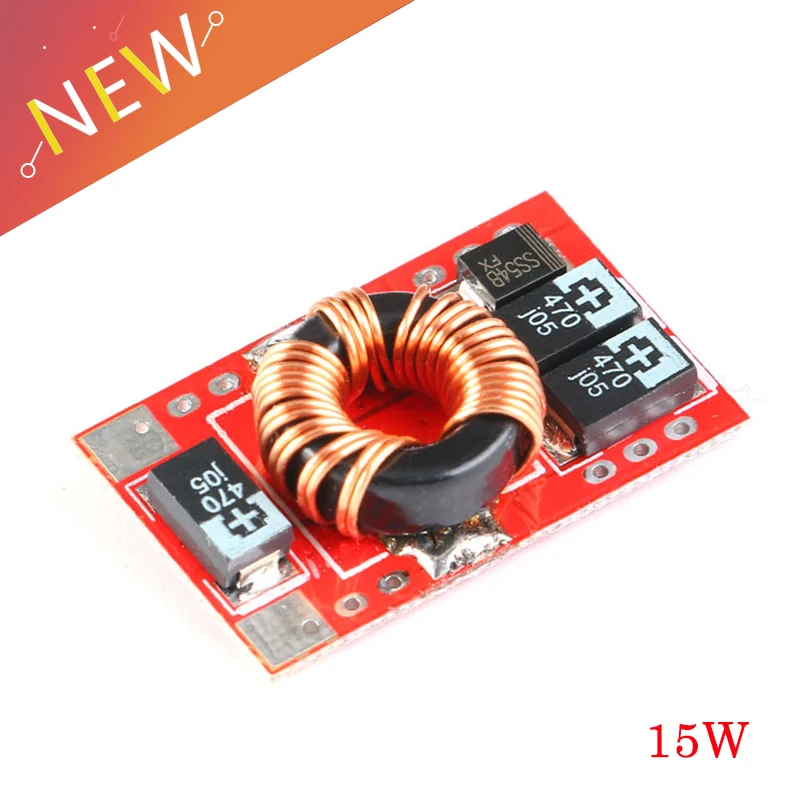 DC-DC Boost Converter 3V 3.7V 4.2V Step Up 5V 3A 15W bateria litowa mobilne źródło zasilania moduł ładowarki wskaźnik LED