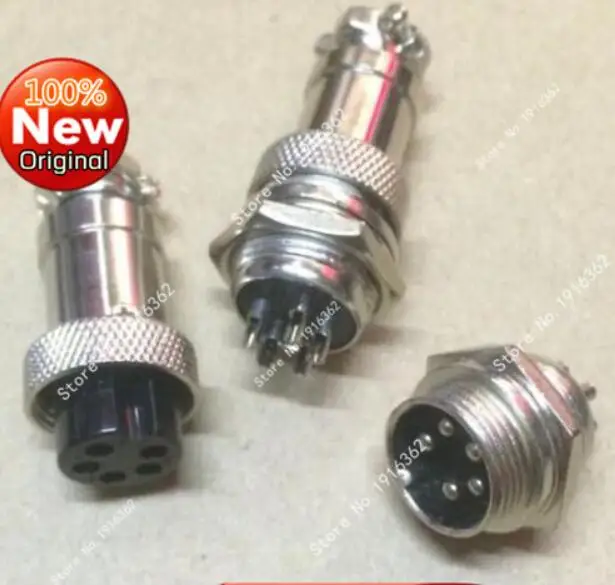 

100Pair/Lot GX16-5 GX16 5Pin 16MM Male & Female Wire Panel Connector Circular Aviation Connector Socket Plug