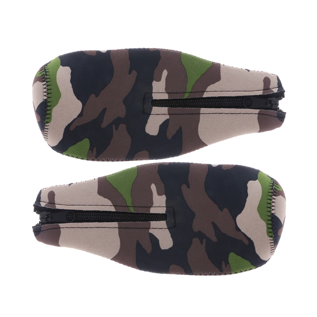 Neoprene Beer Bottle Cooler Sleeve with Zipper (Camouflage 2-Pack)