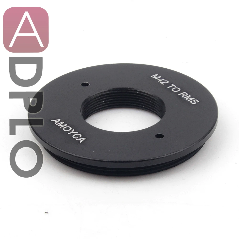 ADPLO Inside Thread: RMS (20mm) Lens Adapter Suit For RMS Royal Microscopy Society Lens to M42 Mount Inside Thread rms