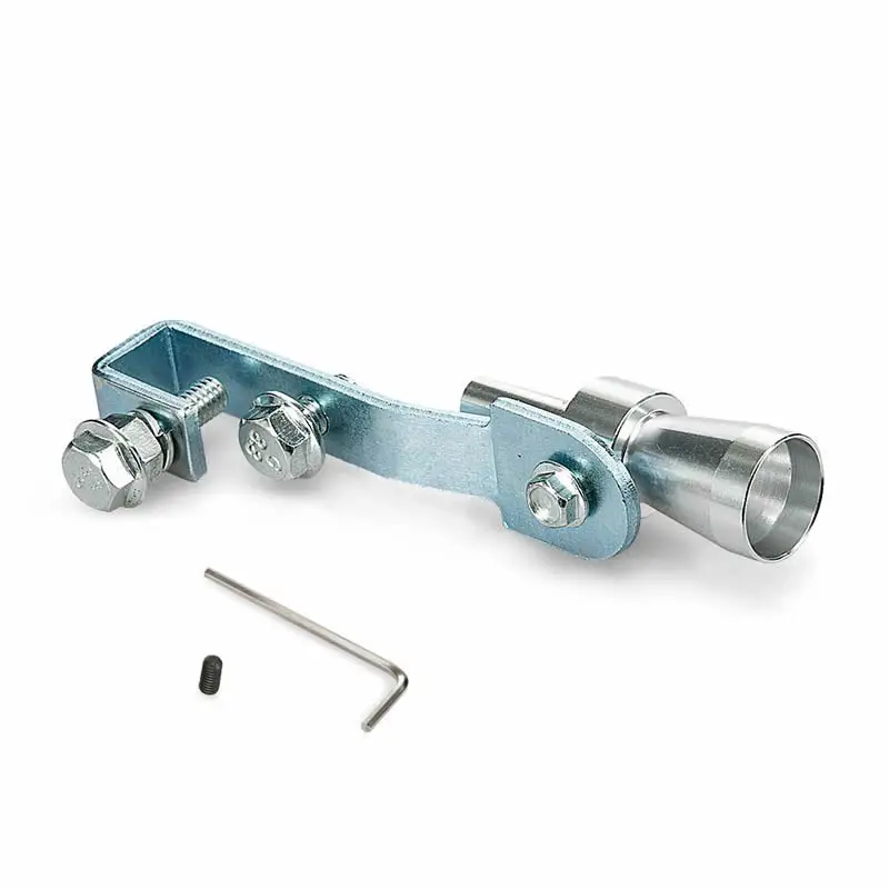 كاتم صوت توربو للسيارة من RASTP-Universal فضي S/M/L/XL مناسب للدراجات النارية/كاتم صوت مستقيم للسيارة RS-TUR006