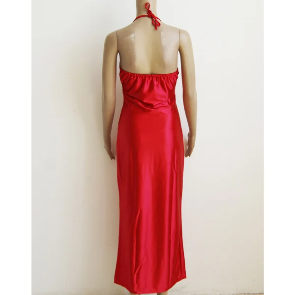 Women Black Red Hlater Long Club Party Sexy Cut Grown Backless Back Clubwear Summer Bodycon Party Dress 203095
