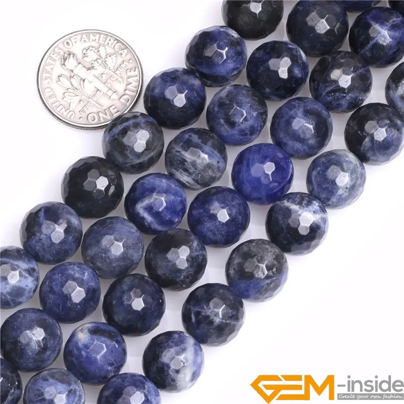 

Natural Stone Bead Blue Sodalite Jaspers Beads For Jewelry Making Strand 15 inch DIY Bracelet Necklace Jewelry Bead 4mm 6mm 8mm