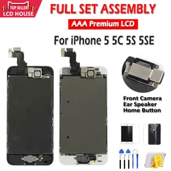 Pełny zestaw wyświetlacza LCD dla iPhone 5 5S 5C SE ekran LCD wymiana zespołu dla Apple iPhone 5G 5SE LCD dotykowy Digitizer