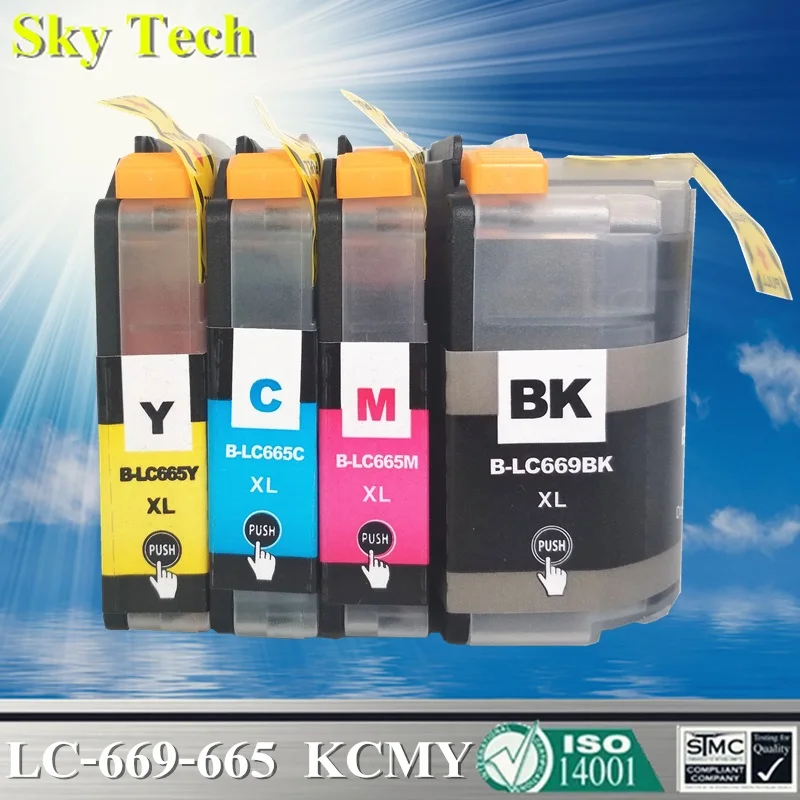 Compatible Ink cartridge For Brother LC669XL LC665XL , For Brother MFC-J2320 MFC-J2720 .[ Russia / South Asia / Southeast Asia ]