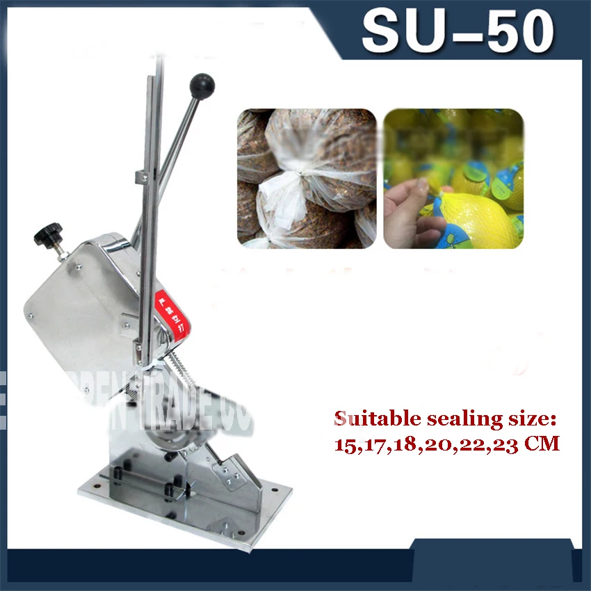 

su-50 U-shape Manual Sausage Cutter Clipping Machine Cafe Supermarket Tightening Machine No loss of air and water