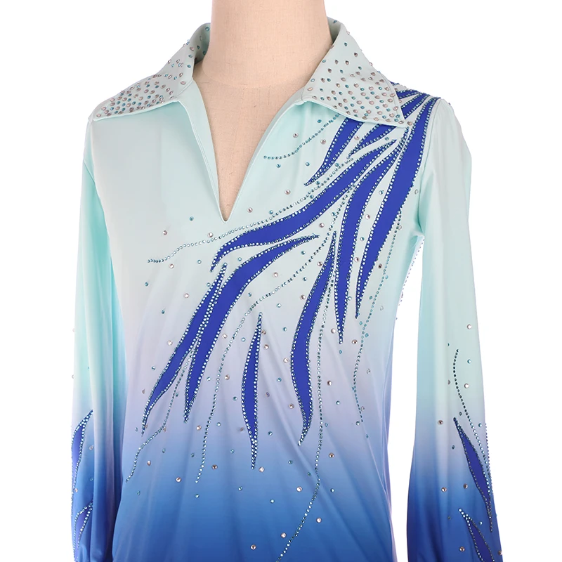 Figure Skating men\'S  jumpsuit leotard Ice men Performance Rhythmic Gymnastics Competition Dance Leotard Artistic Costume