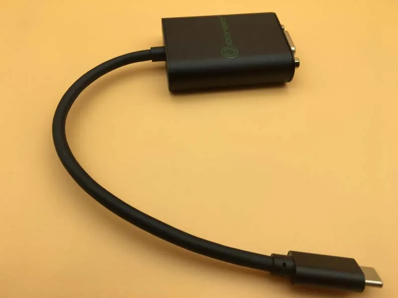 Adaptador tipo C a VGA, Cable de conversión USB 3,1, carcasa de aluminio, convertidor para TV, proyector, vídeo, 1200P, HD