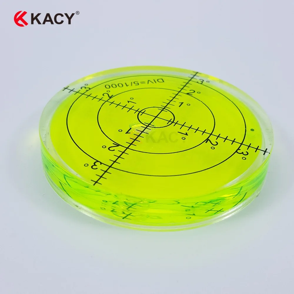 KACY-60x10mm 고정밀 불세아이 버블 스피릿 레벨, 건설 공구, 2 개입