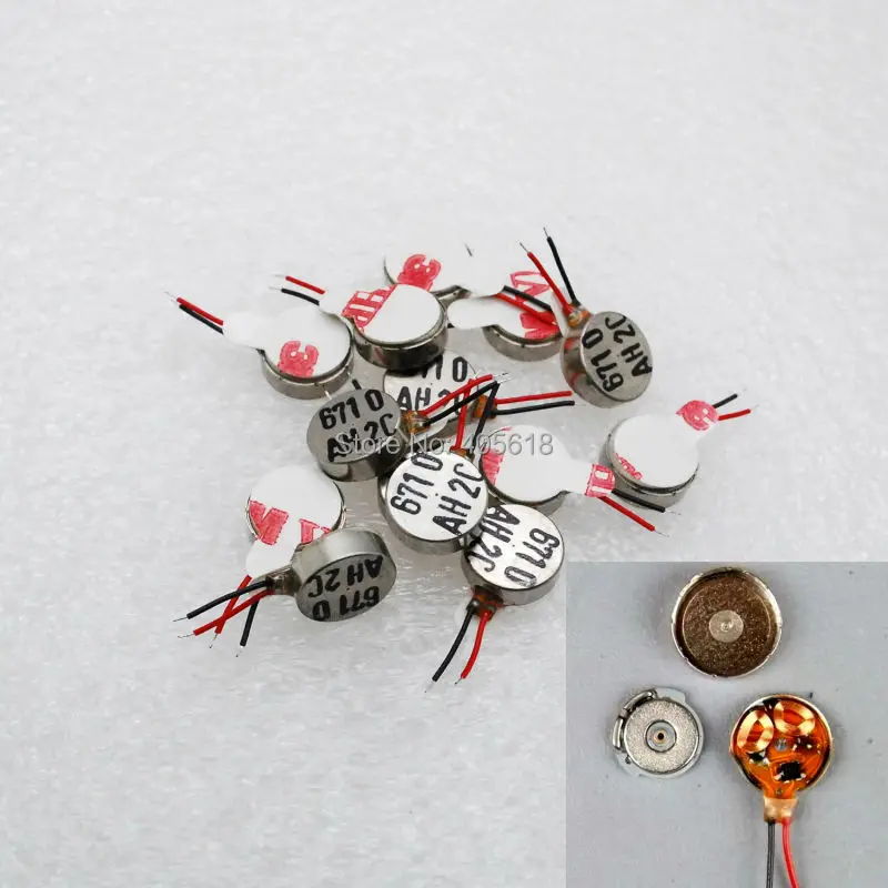 Wholesale 20pcs 4x10mm DC 3V 275mW Coin Vibration Motor  Micro Motor brushless vibration motor for Cellphone PCB massager