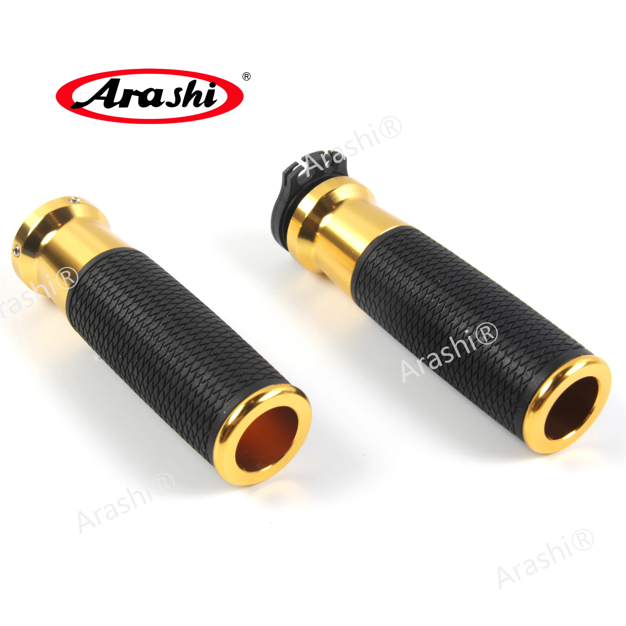 Arashi CNC Handlebar Grips Rubber Handle Grip Pad Motorcycle Accessories For YAMAHA MT09 MT 03 07 TDM900 YZF R6 R1 XJ6 FZ8 Fazer