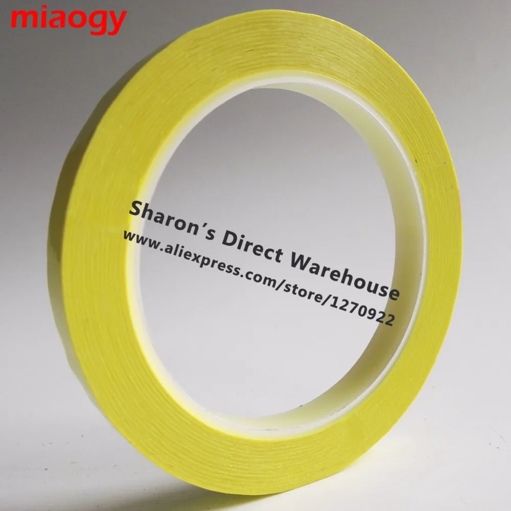 66Meters/roll, 5mm~28mm Wide Adhesive Insulation Mylar Tape for Transformer, Motor, Capacitor, Coil Wrap, Anti-Flame Yellow