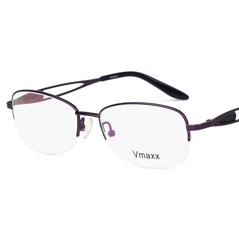 XINZE Nuovo titanio Puro mezzo telaio occhiali frames femminile grande faccia con ultra-light con ottica occhiali miopia ipermetropia