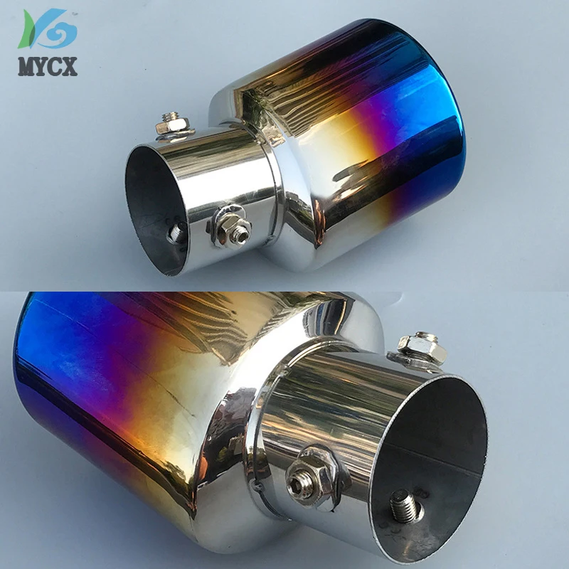 

Stainless Steel Accessories Exterior Car Tail Rear Exhaust Muffler 1pcs Fit For Nissan Kicks 2016 2017 2018 2019