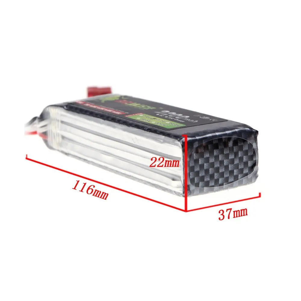 11.1V 2600Mah 30C MAX 45C Lion Power Lipo Battery With T Plug for RC Car Airplane Align TREX 450 Helicopter Part