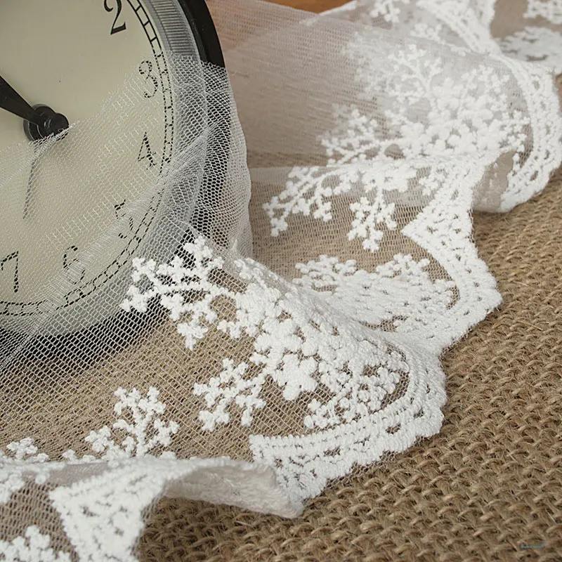 10cm  appliques for clothing gold lace material borboletas para apliques Polyester / Cotton Lace Embroidered Eco-friendly 