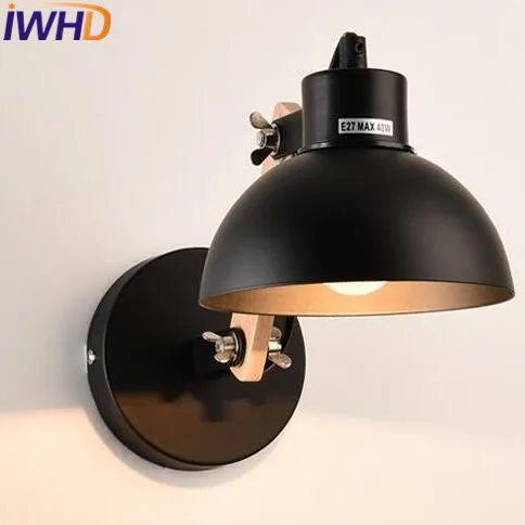 IWHD Adjustable Arm LED Wall Light Vintage Industrial Lighting Wall Lamp Style Loft Retro Iron Sconce Luminaire On The Wall