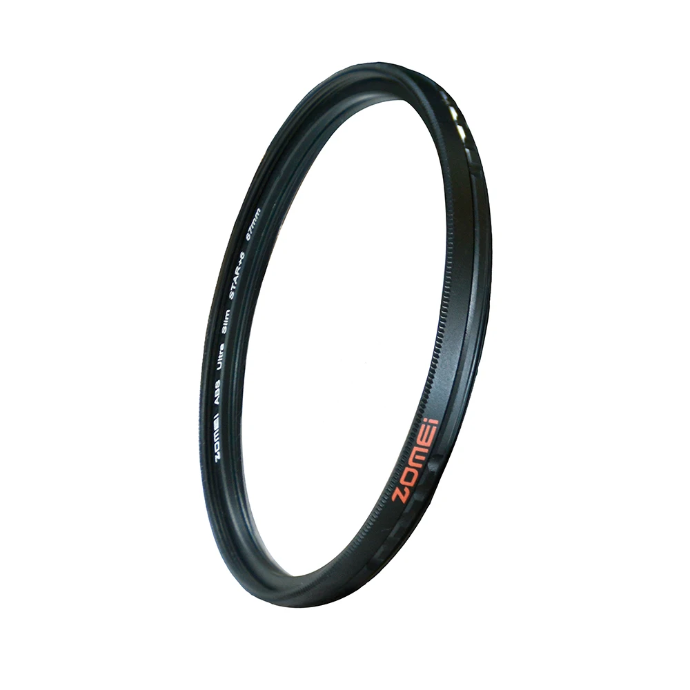 Zomei-Filtro ABS Fader Star Line, accesorio para cámara DSLR, 4, 6, 8, 52, 58, 67, 72, 77, 82mm, para Canon, Nikon, Sony