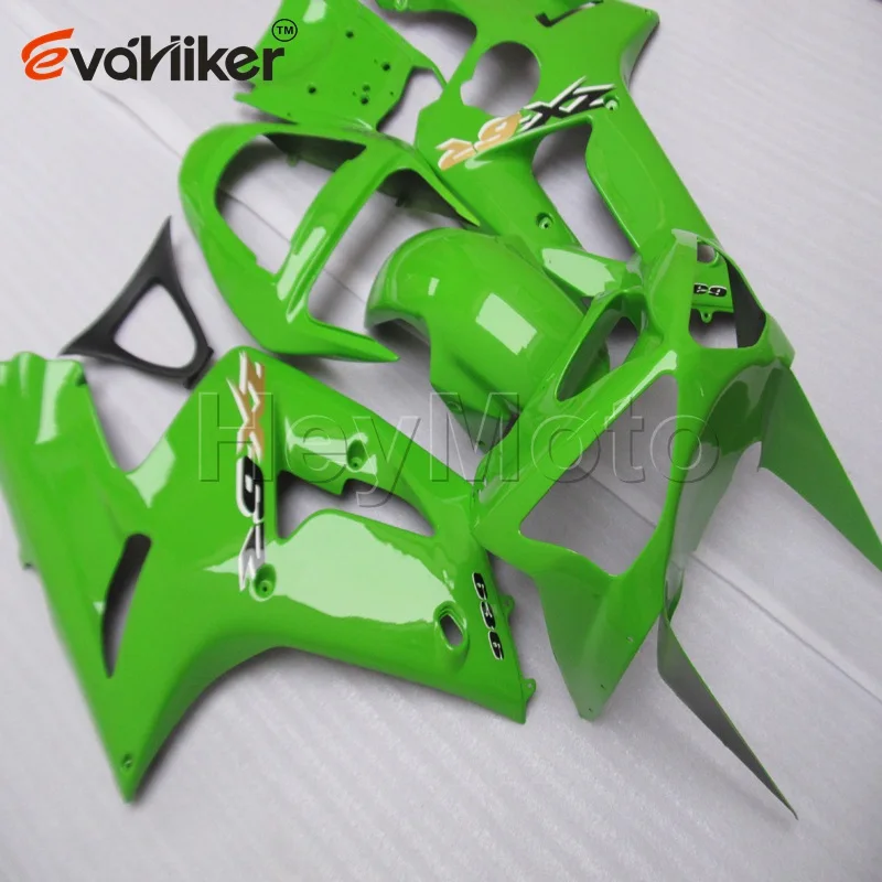 ABS motor fairing for ZX-6R 2003 2004 black ZX 6R 03 04 motorcycle bodywork kit Injection mold