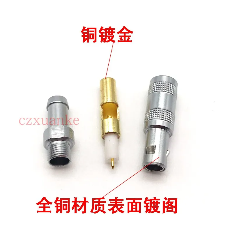 2pcs C5-J3 Plug FFA00 Ultrasound Probe Wire Joint Non-destructive Testing Connector for Common Head Thickness Tester