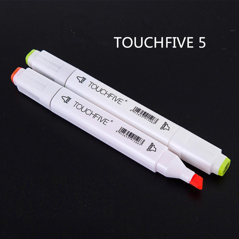 TOUCHFIVE-Dual Head Art Marcadores Brush Pen, Esboço à base de álcool, Manga Marcadores para Desenho Escolar, Arte para Colorir, 1Pc