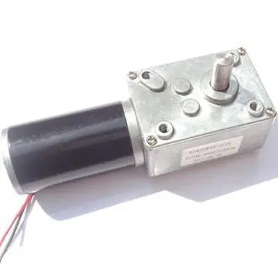 634JSX101-31ZY DC 24V Dual Wire Lead 60RPM/Min Speed Reduce DC Worm Gear Motor