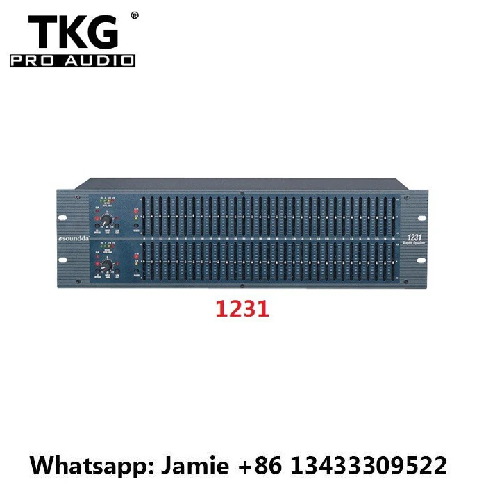 TKG stage 1231 dj equipment audio equipment audio sound system Graphic equalizer Dual Channel 31 Band Karaoke 1231 Equalizer