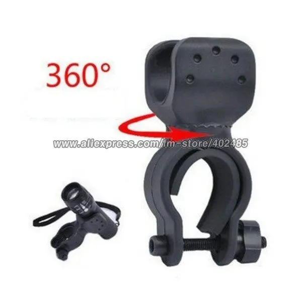 Tinhofire 360 agree rotate Bike Flashlight Mount Holder, Bicycle clip, lamp clip, flashlight cage holder