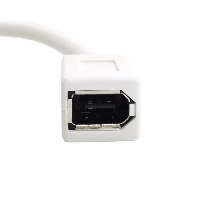 White IEEE 1394 IEEE1394 6PIN Female to 1394b 9PIN male Firewire 400 TO 800 Adapter Cable 10cm 0.1m