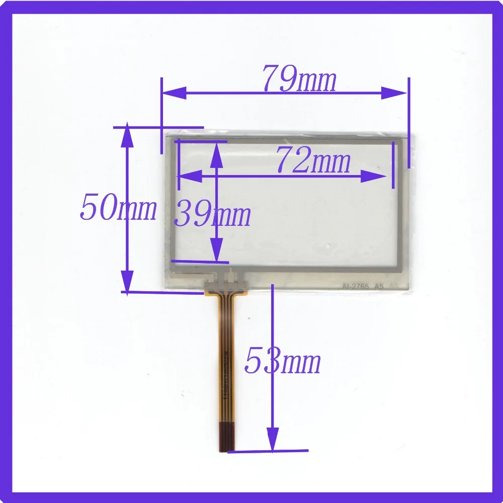 ZhiYuSun AI 2765 3inch 4 lines Resistance screen 79*50mm touch screen panel  this is compatible 79mm*50mm