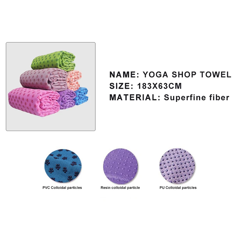 Yougle 183*63cm Non Slip Yoga Mat Cover Towel Anti Skid Microfiber Yoga Shop Towels Pilates Blankets Fitness Yoga Mats fitness