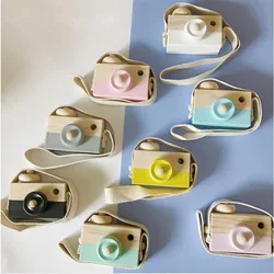 Children Wooden Camera Toys Hanging Camera Photography Decoration Children Educational Toys for kids Birthday Christmas Gifts