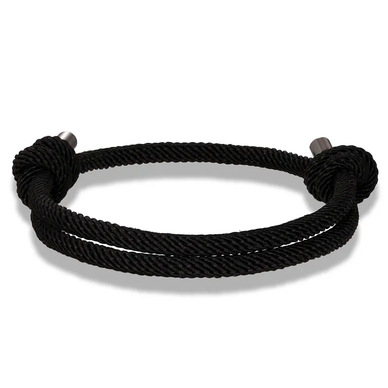 سوار نجاة رياضي بحبل محظوظ للنساء والرجال مصنوع يدويًا بحبل ميلان الملون أساور للأزواج مجوهرات للعشاق هدايا الصداقة