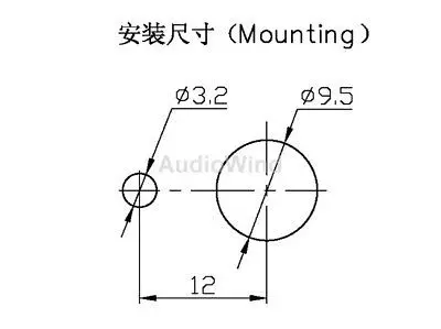 2 Pole 6 Way MBB Rotary Switches, with Knobs, 4PCS