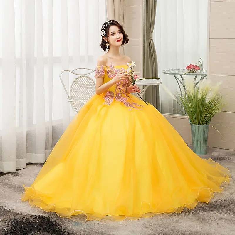 Quinceanera Dresses 2024 New The Golden Off The Shoulder Lace Vestidos 15 Anos Party Party Prom Quinceanera Gown Customized