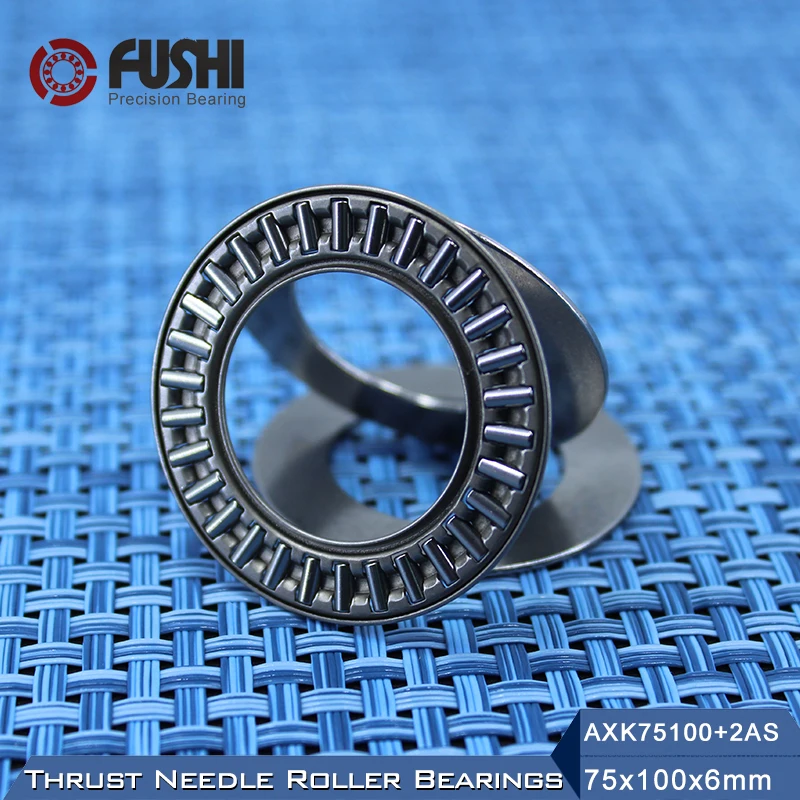 

AXK75100 + 2AS Thrust Needle Roller Bearing With Two AS75100 Washers 75*100*6mm ( 5 Pcs) AXK75100 889115 NTB75100 Bearings