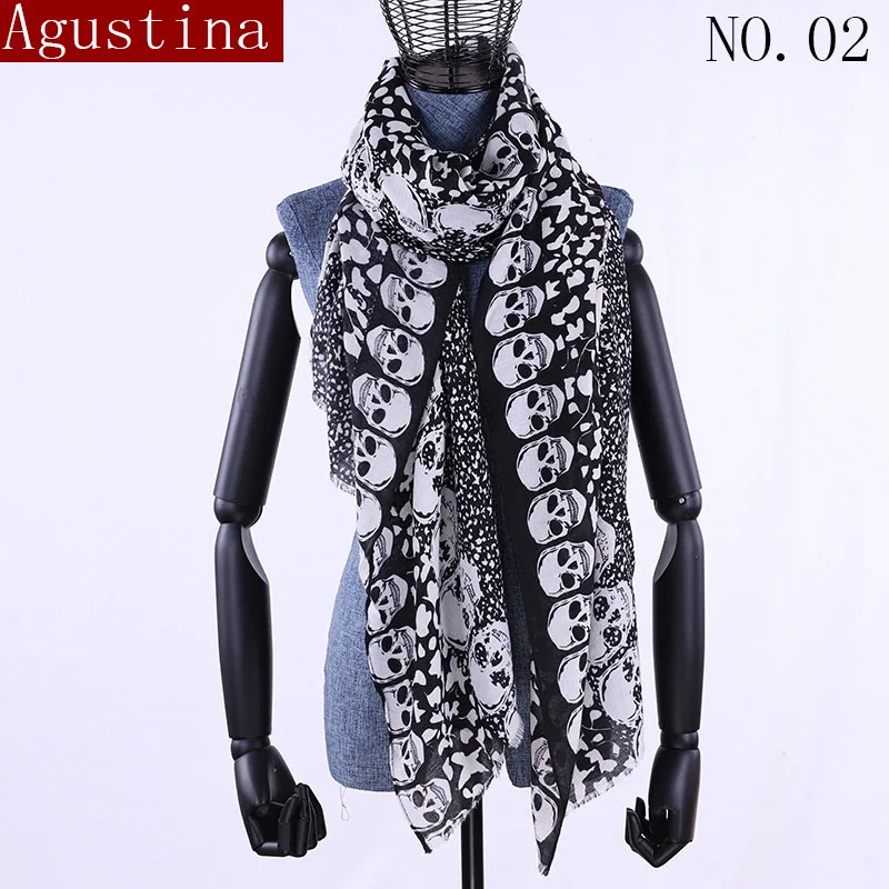 

Women scarf winter shawl luxury brand cotton ladies scarves womens long shawls wraps foulard shawl echarpe high quality skull l
