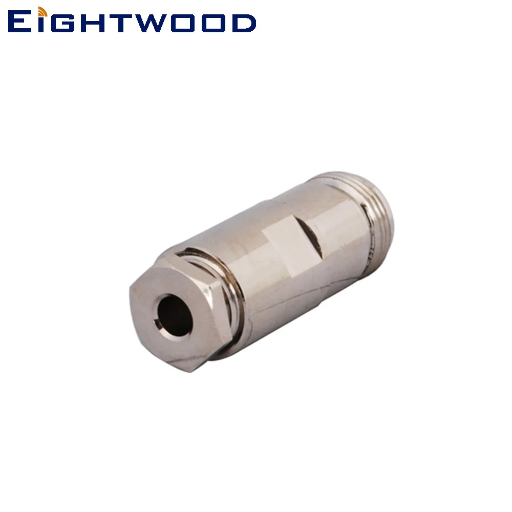 Eightwood N Jack Female RF Coaxial Connector Adapter Crimp LMR195 RG58 Cable for Antenna Satellite System WLAN Broadcast