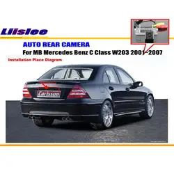 메르세데스 벤츠 C 클래스 W203 5D 2001-2007 차량용 백업 카메라 자동차 후진 주차 후방 카메라 HD 액세서리