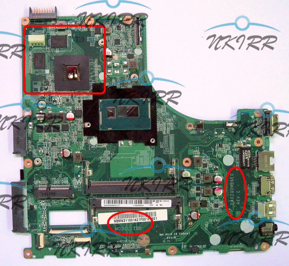 I7 I5 I3 DA0ZQ0MB6E0 ZQ0 820M/840M 2G NBMN111004 NBMN211003 NBV9U11001 for Aspire E5-471 E5-471G V3-472 V3-472P Motherboard