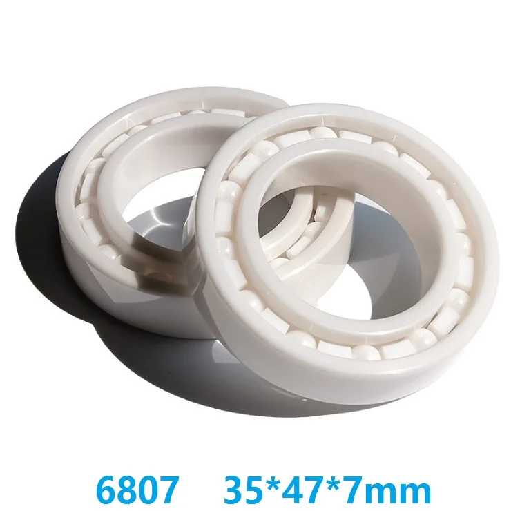 5pcs/10pcs 6807 Full Ceramic bearings 35x47x7 mm ZrO2 Zirconia Ceramic for fishing reel 35*47*7