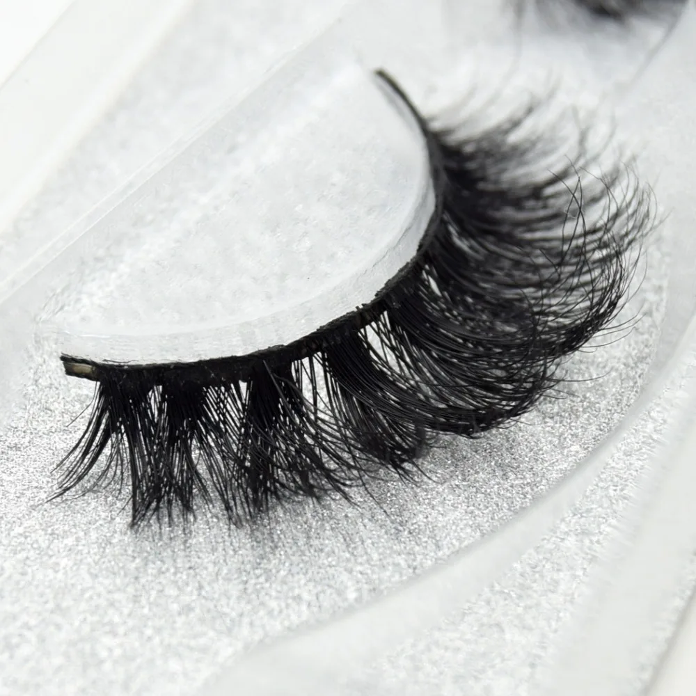 visofree 3D Mink Lashes Eyelash Extension 100% Handmade Thick Volume Long False Lash Makeup Giltter Packing 1 Pair D110